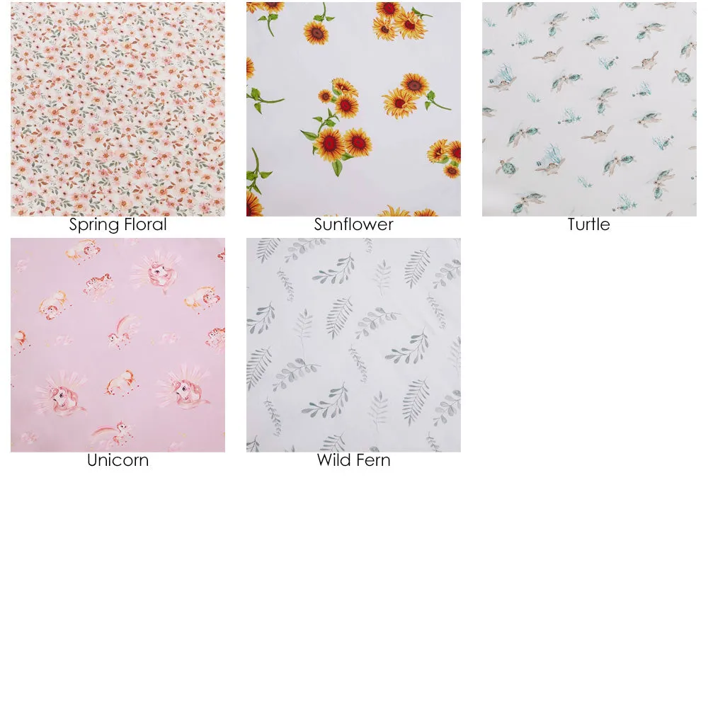 2 Pack Fitted Organic Cot & Bassinet Sheet / Change Pad Cover