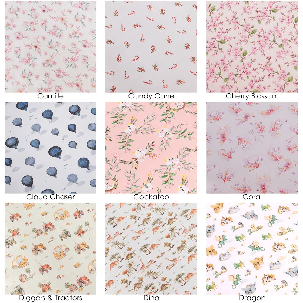 2 Pack Fitted Organic Cot & Bassinet Sheet / Change Pad Cover