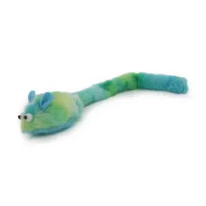 Ancol Green Fluffy Mouse Cat Toy