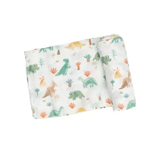 Angel Dear Muslin Swaddle Blanket Softy Dinos