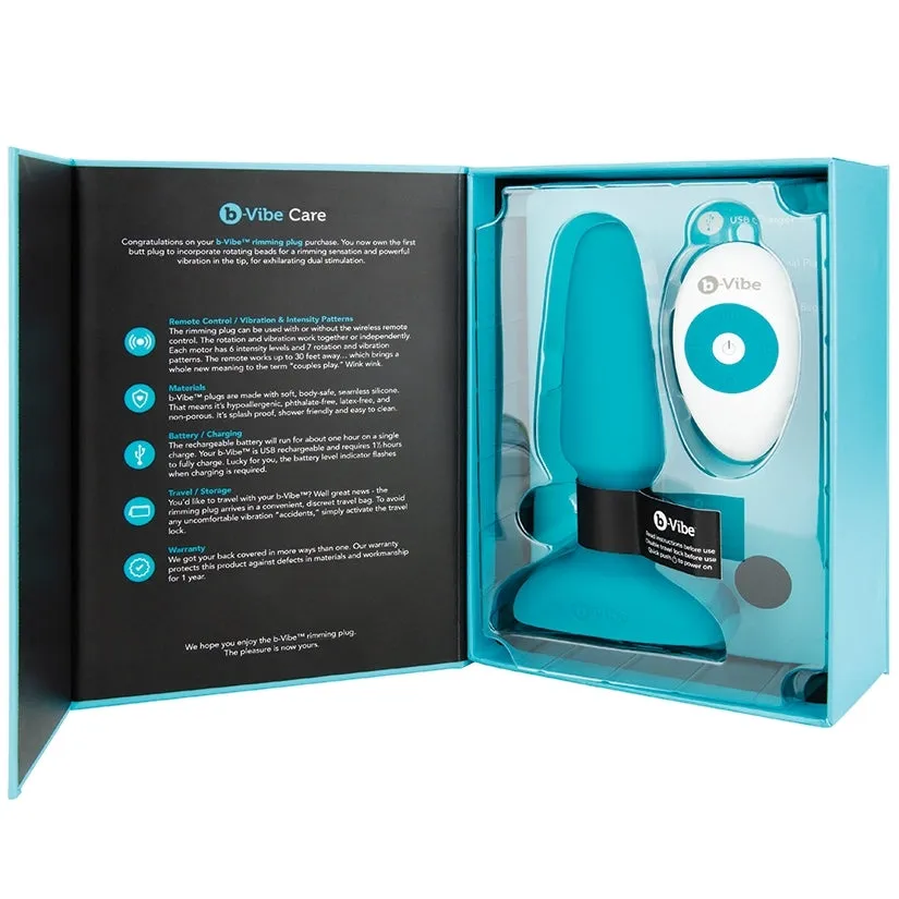 B-Vibe Rimming Plug 2-Teal