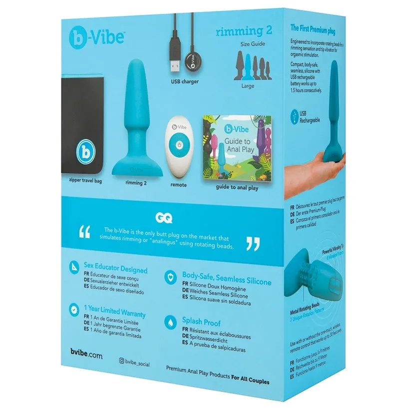 B-Vibe Rimming Plug 2-Teal