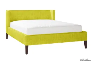 Banbury Linen Upholstered Bed - Olive