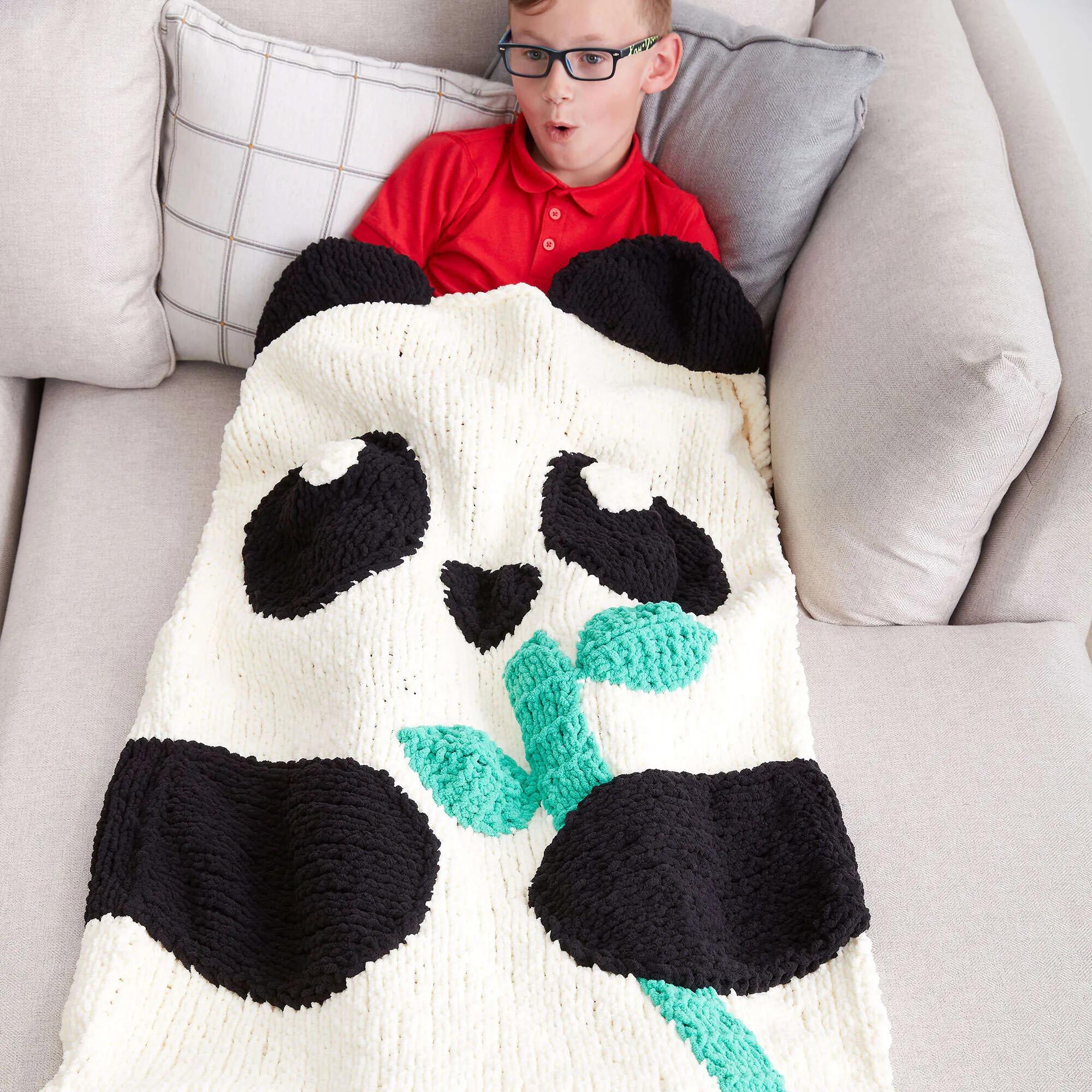 Bernat Knit Panda Bear Snuggle Sack