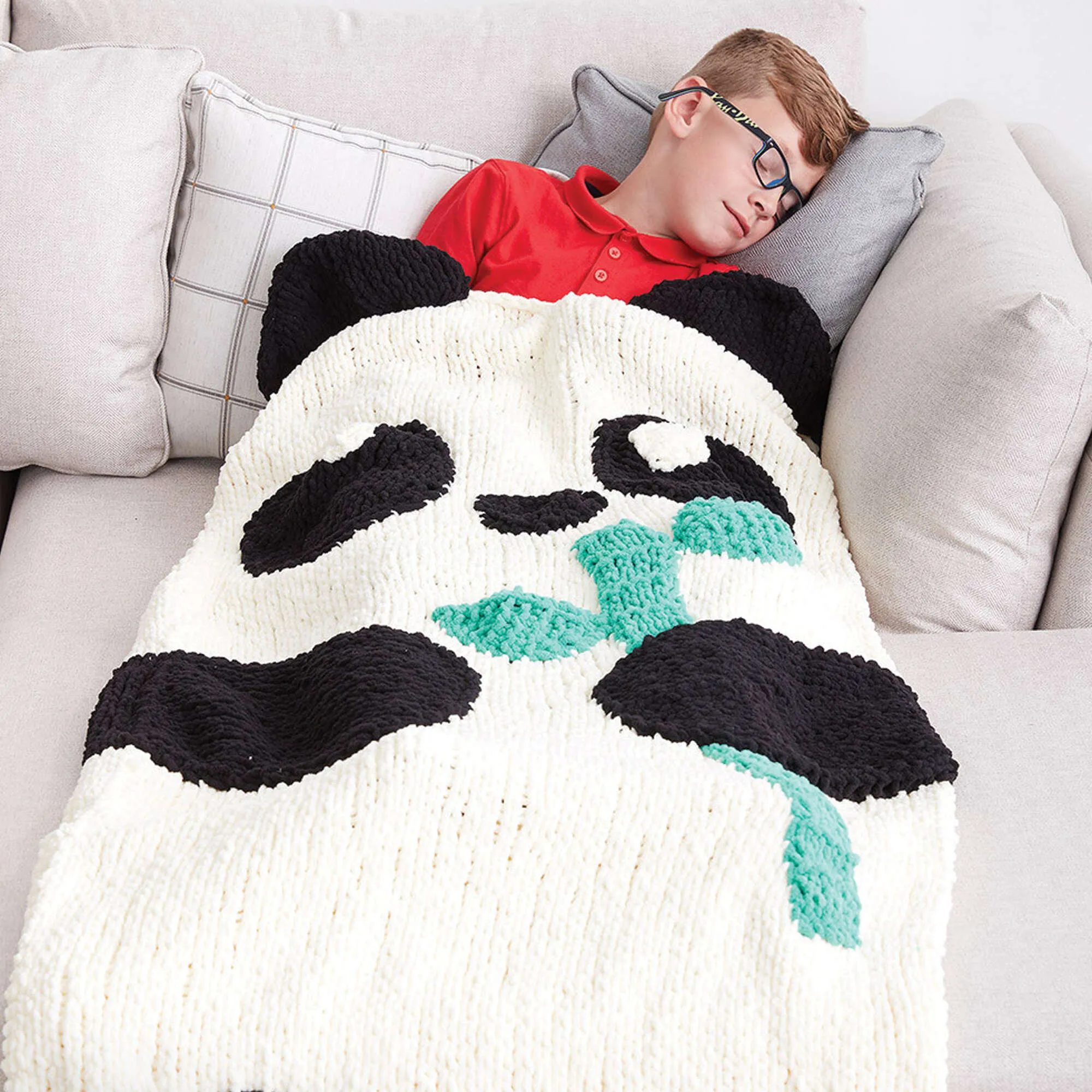 Bernat Knit Panda Bear Snuggle Sack