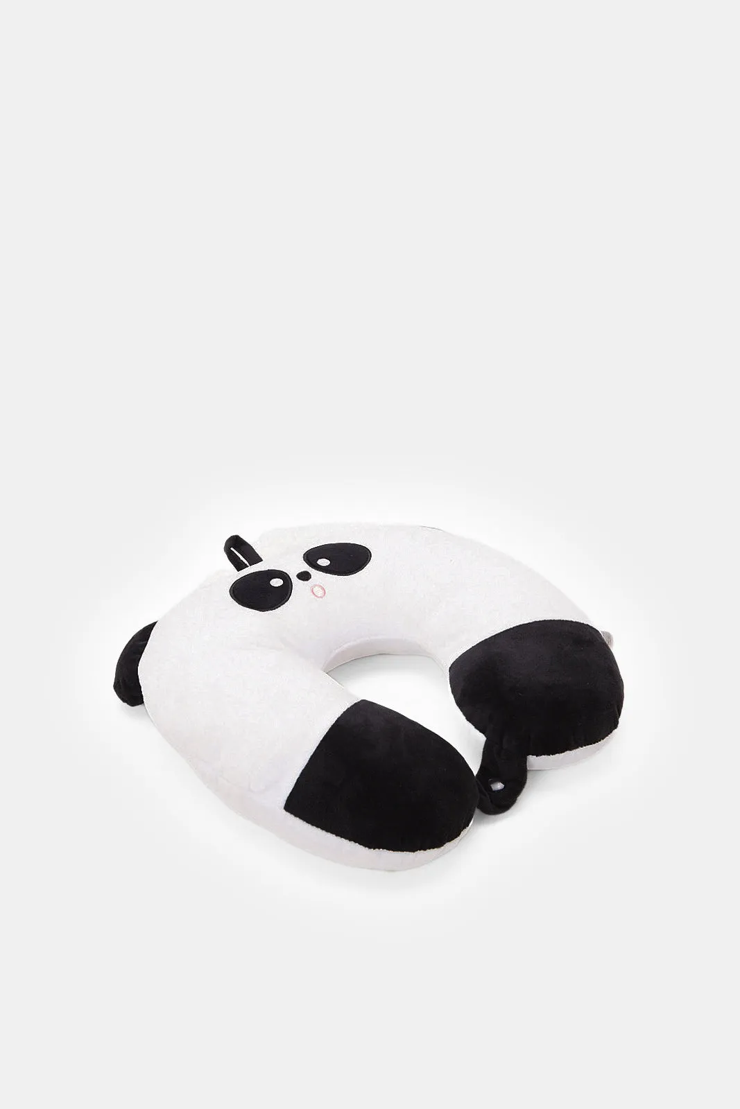 Black Panda Fiber Filled Neck Pillow