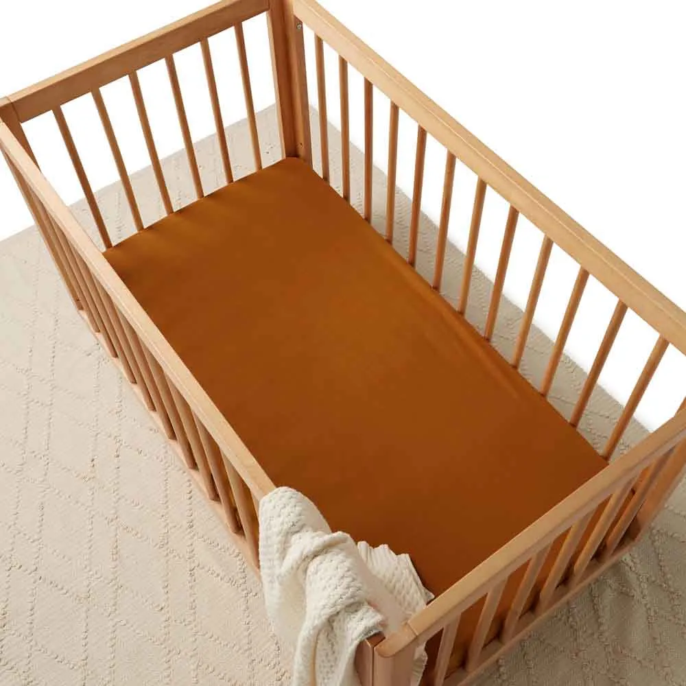 Bronze Organic Fitted Cot Sheet
