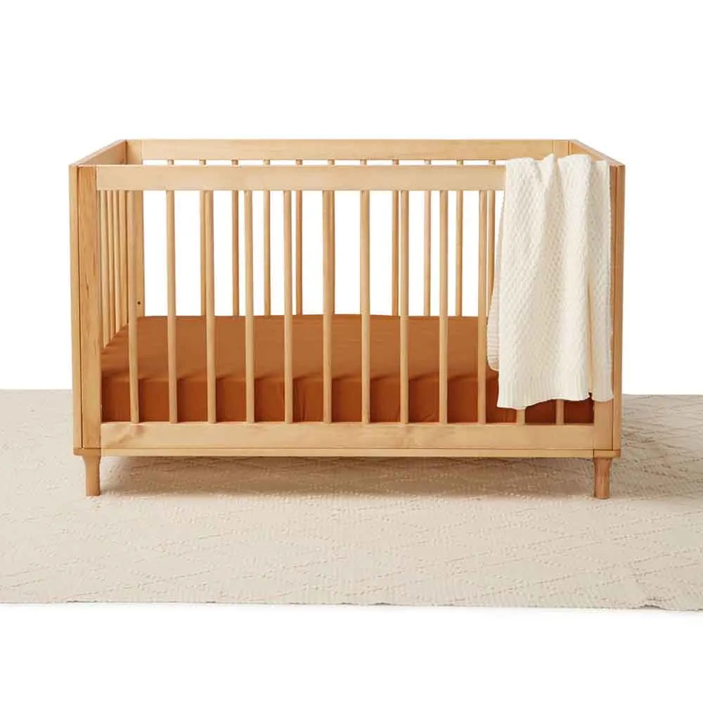 Bronze Organic Fitted Cot Sheet