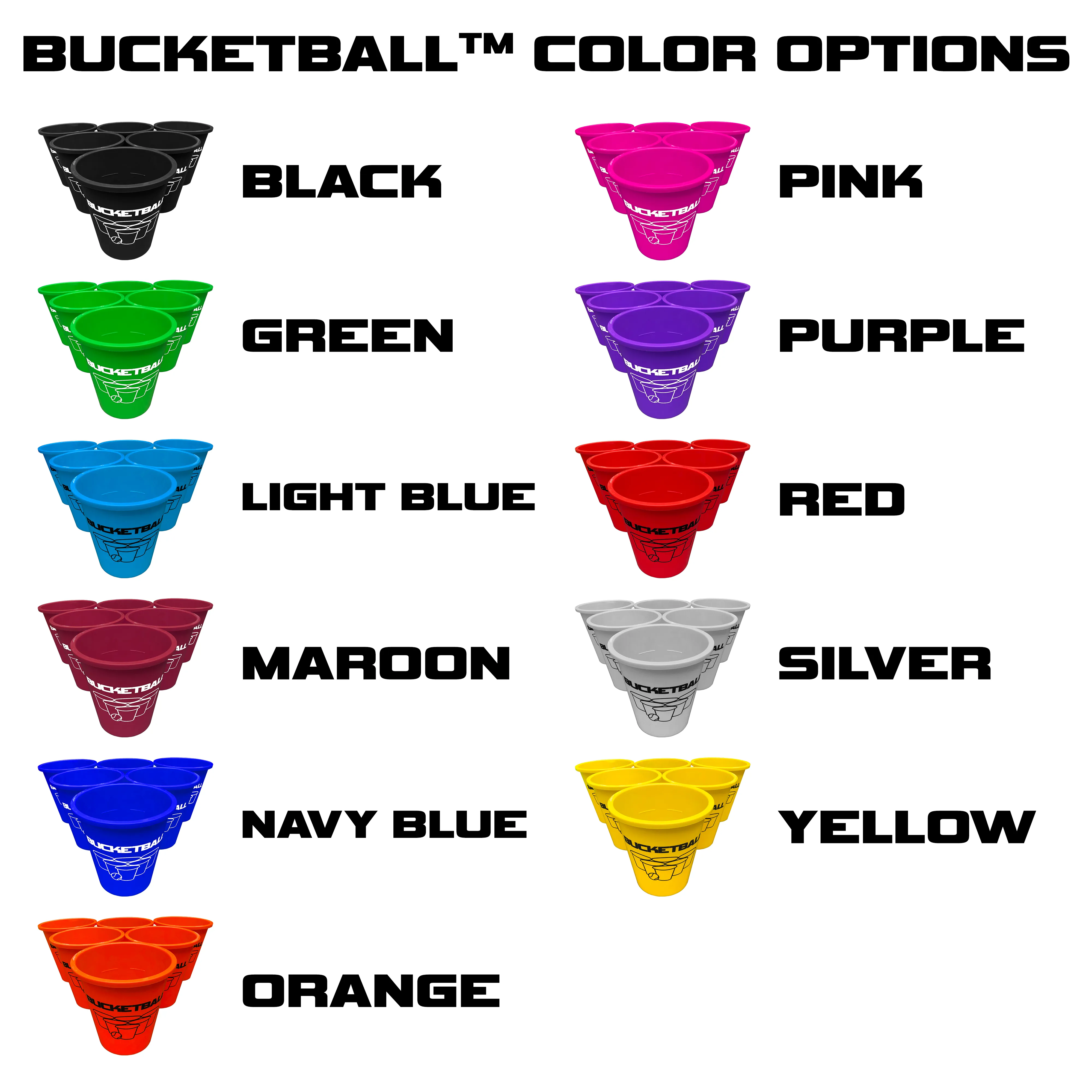 BucketBall - Team Color Edition - Party Pack (Green/Pink)