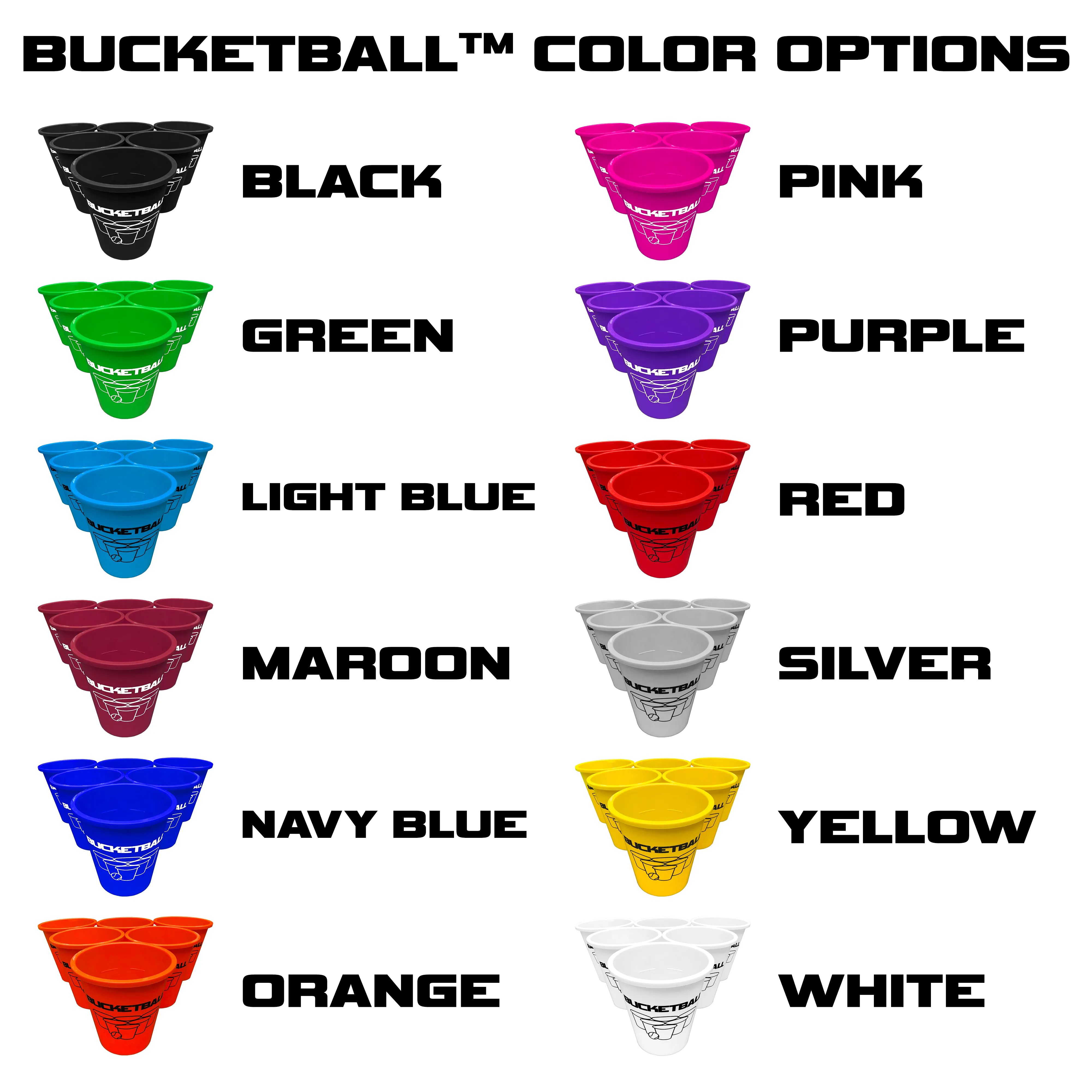 BucketBall - Team Color Edition - Party Pack (Pink/White)