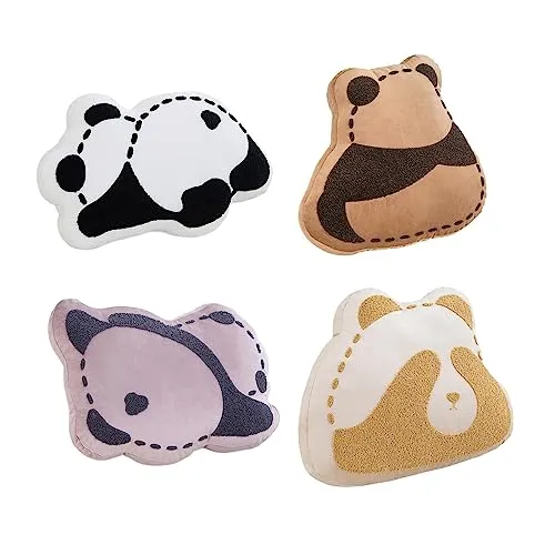 CALANDIS® Panda Plush Pillow Soft Gifts Cute Plush Toy for Adults Gaming Bedroom Brown | 1Pcs Panda Throw Pillow Case