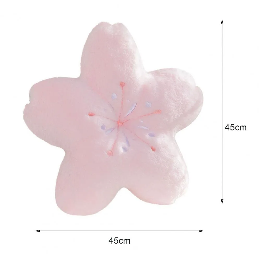 Cherry Blossom Plush Pillow for Living Room