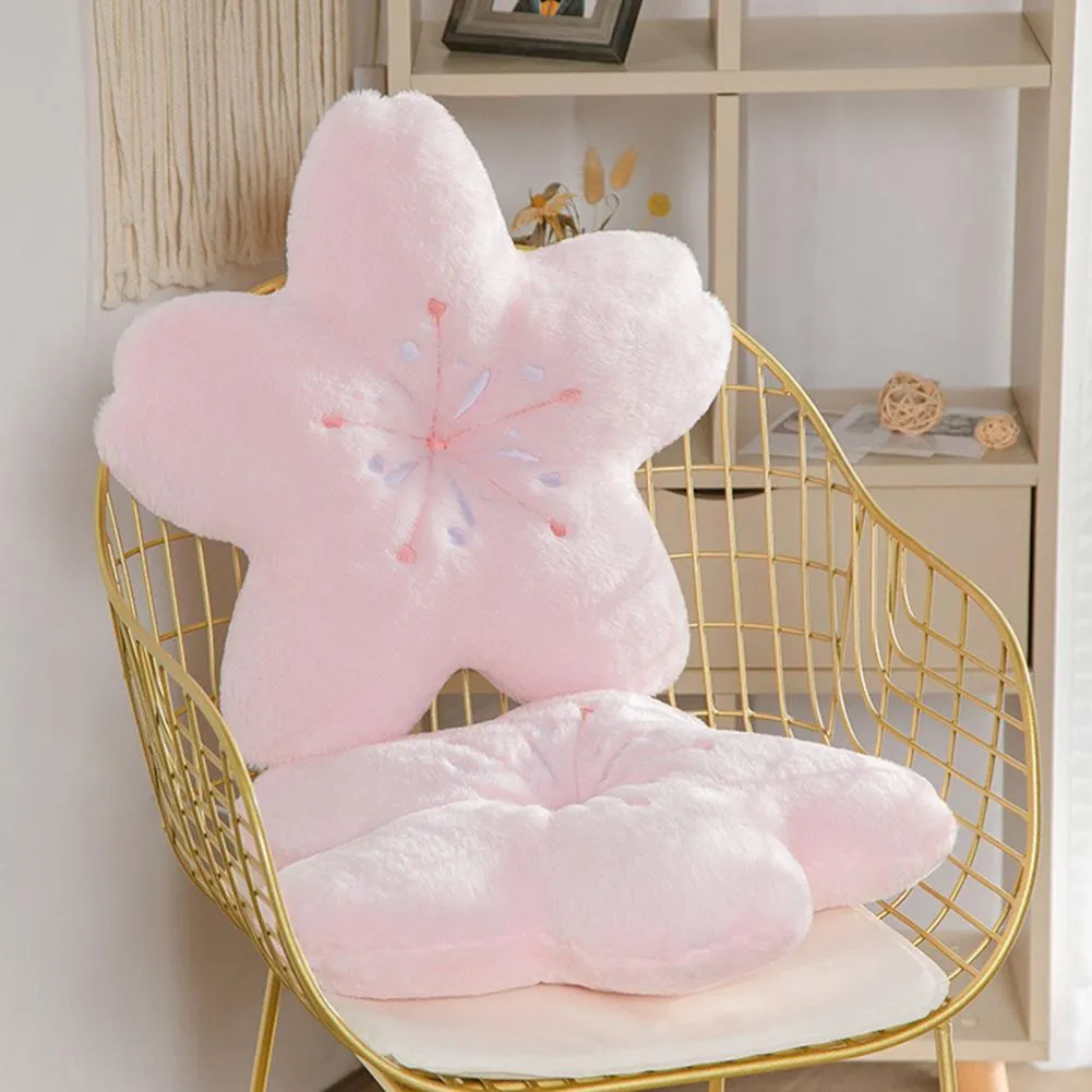 Cherry Blossom Plush Pillow for Living Room