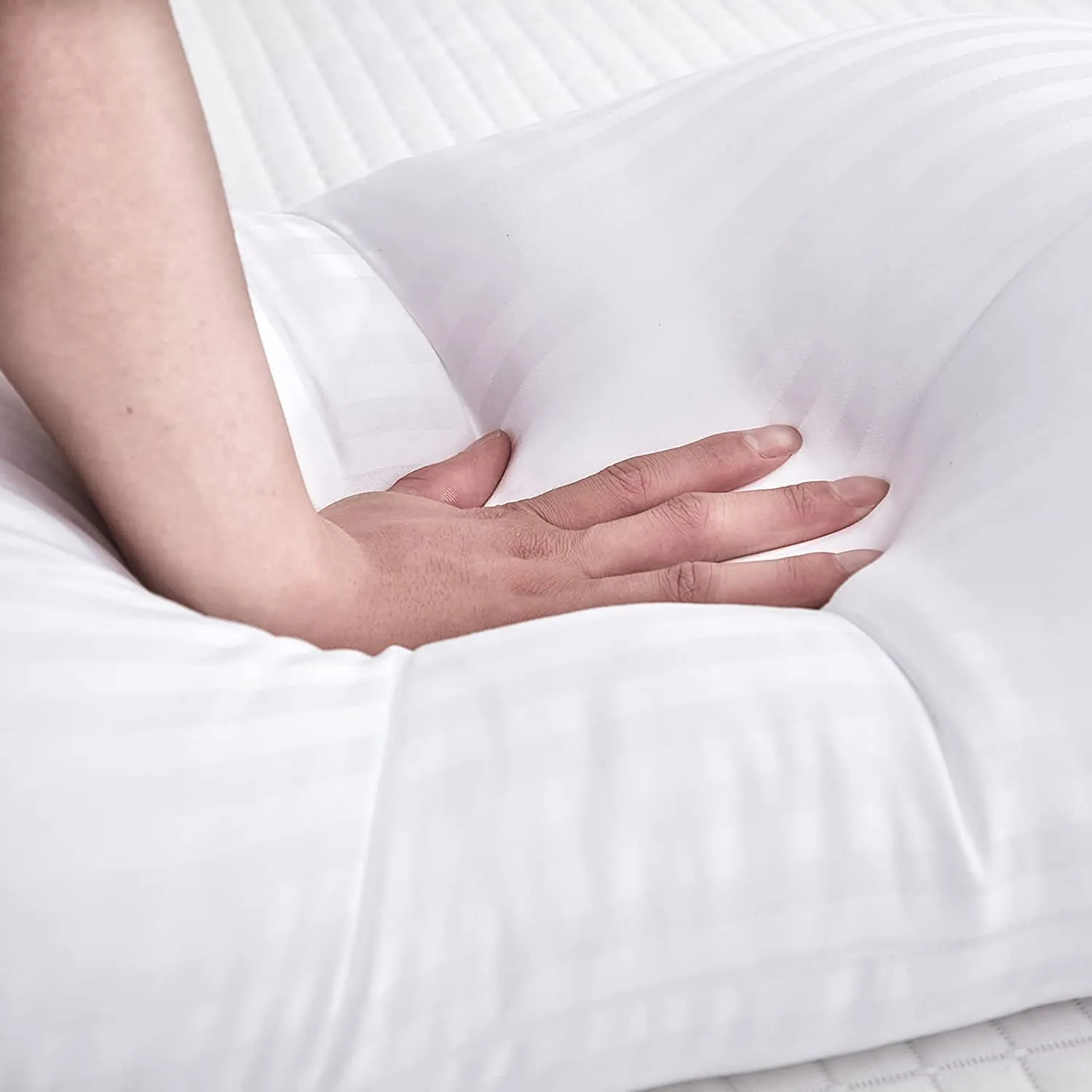 Curious Lifestyle Extra Soft Microfiber Filled Down Alternative Hypoallergenic Premium Sleeping Pillow King Size/Pillow Set of 2 (17 x 27 inch Pack of 2)