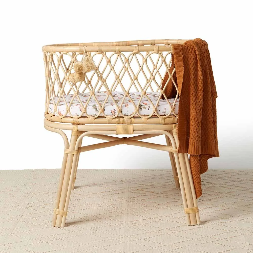 Dino Organic Bassinet Sheet / Change Pad Cover
