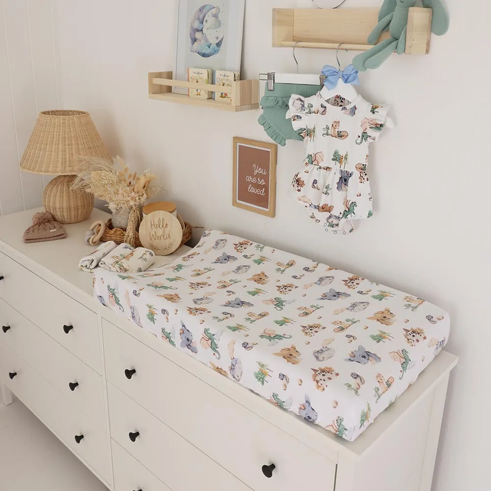 Dragon Organic Bassinet Sheet / Change Pad Cover