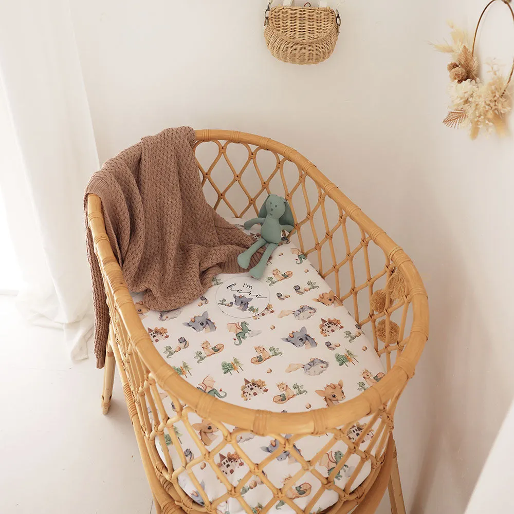 Dragon Organic Bassinet Sheet / Change Pad Cover