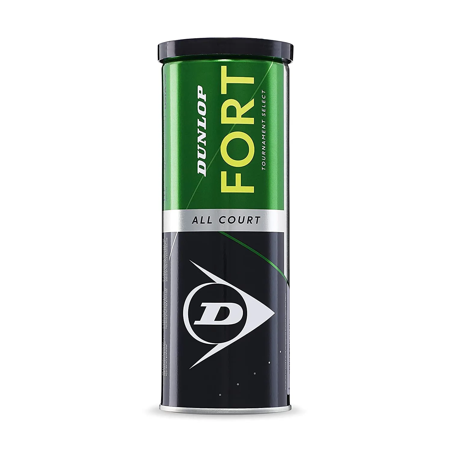 Dunlop Fort All Court Tennis Balls Can, Yellow (1 Can)