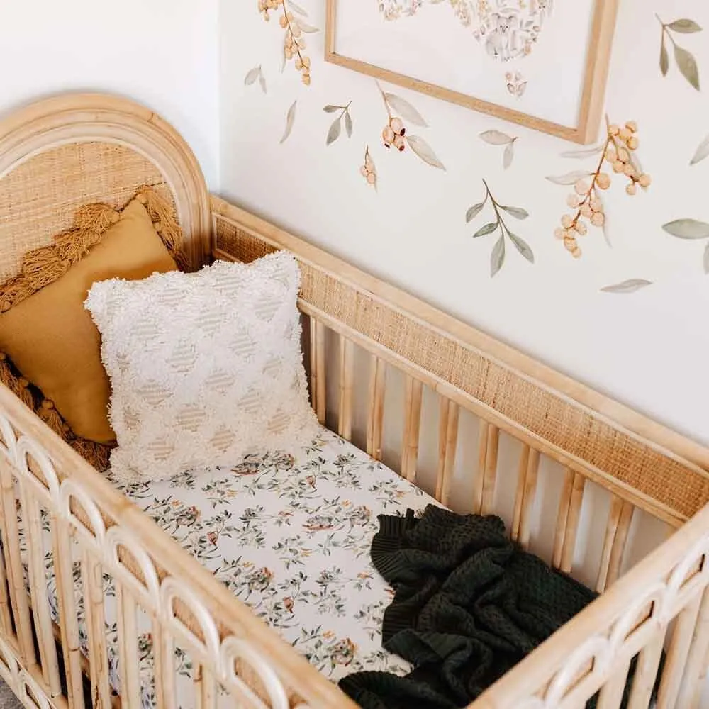 Eucalypt Fitted Cot Sheet