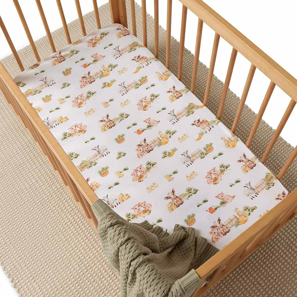 Farm Organic Fitted Cot Sheet