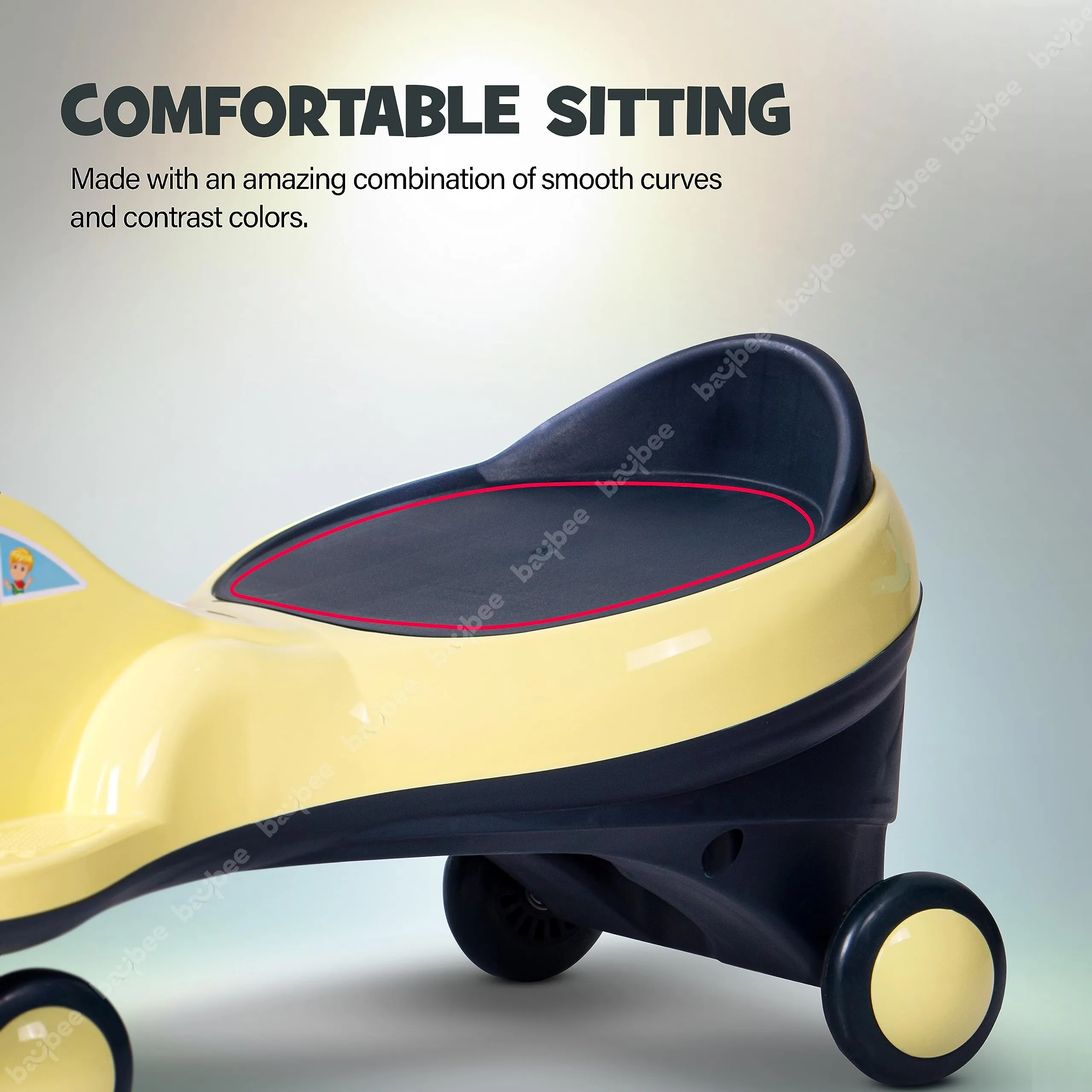 Flare Magic Swing Cars for Kids with PP Wheels