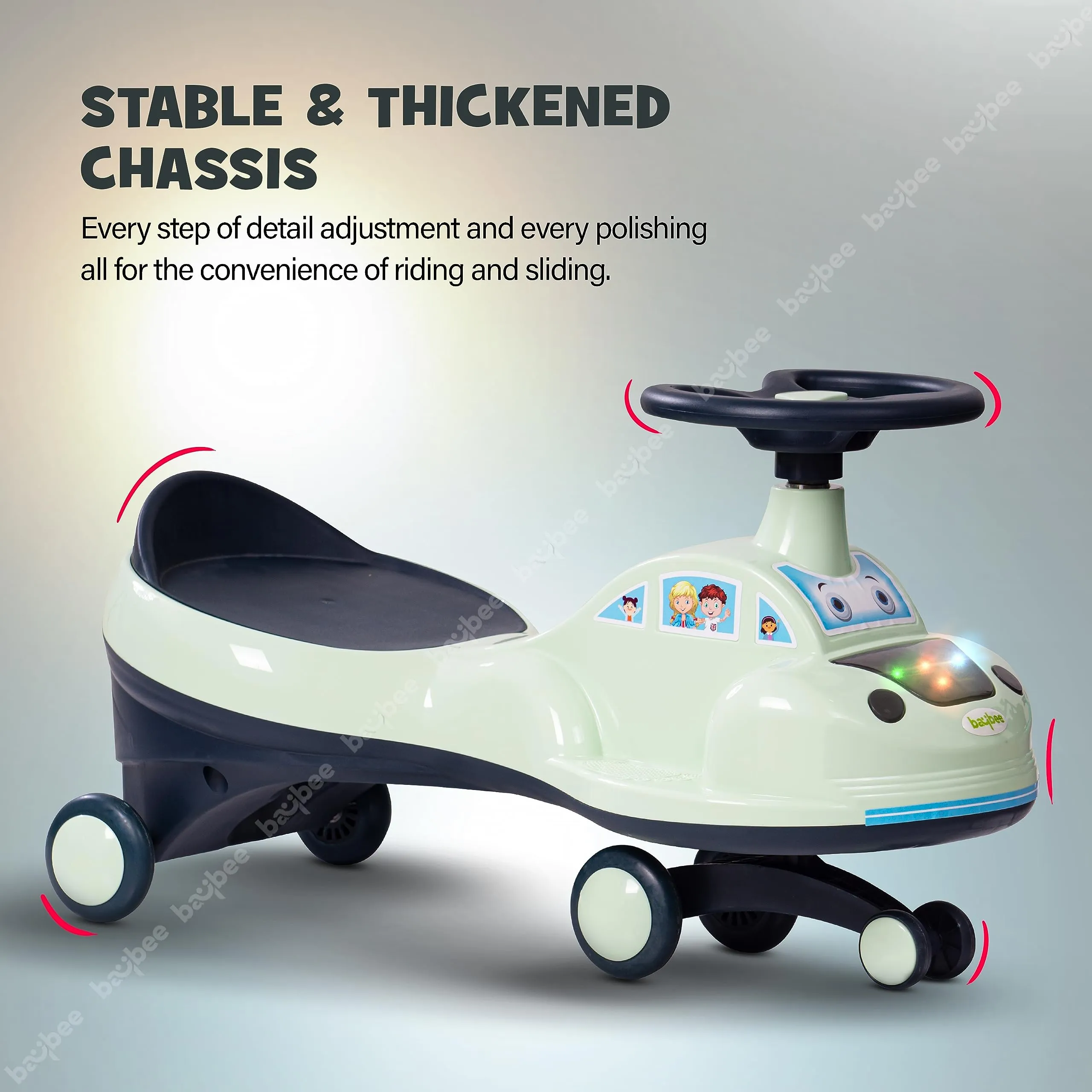 Flare Magic Swing Cars for Kids with PP Wheels