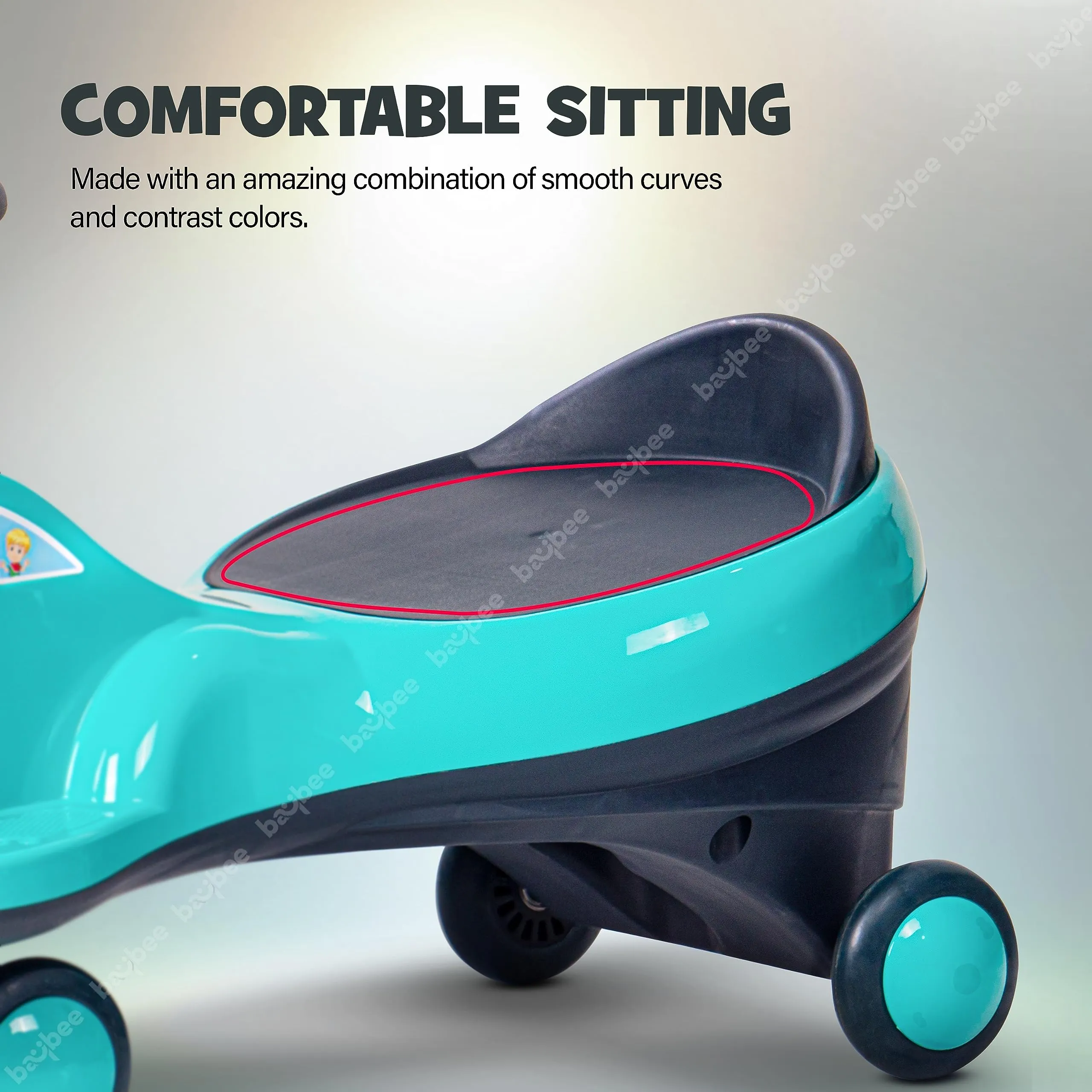 Flare Magic Swing Cars for Kids with PP Wheels