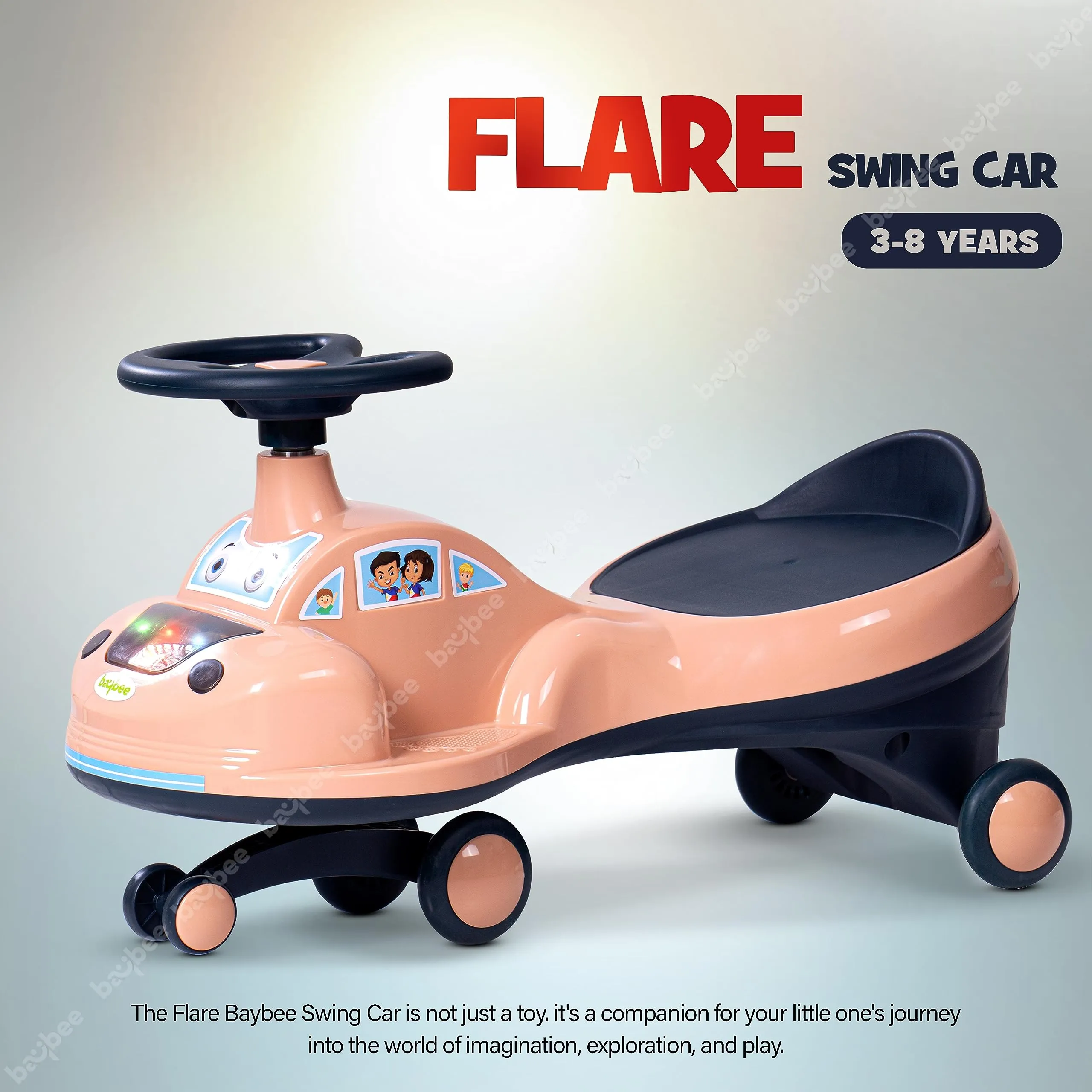 Flare Magic Swing Cars for Kids with PP Wheels