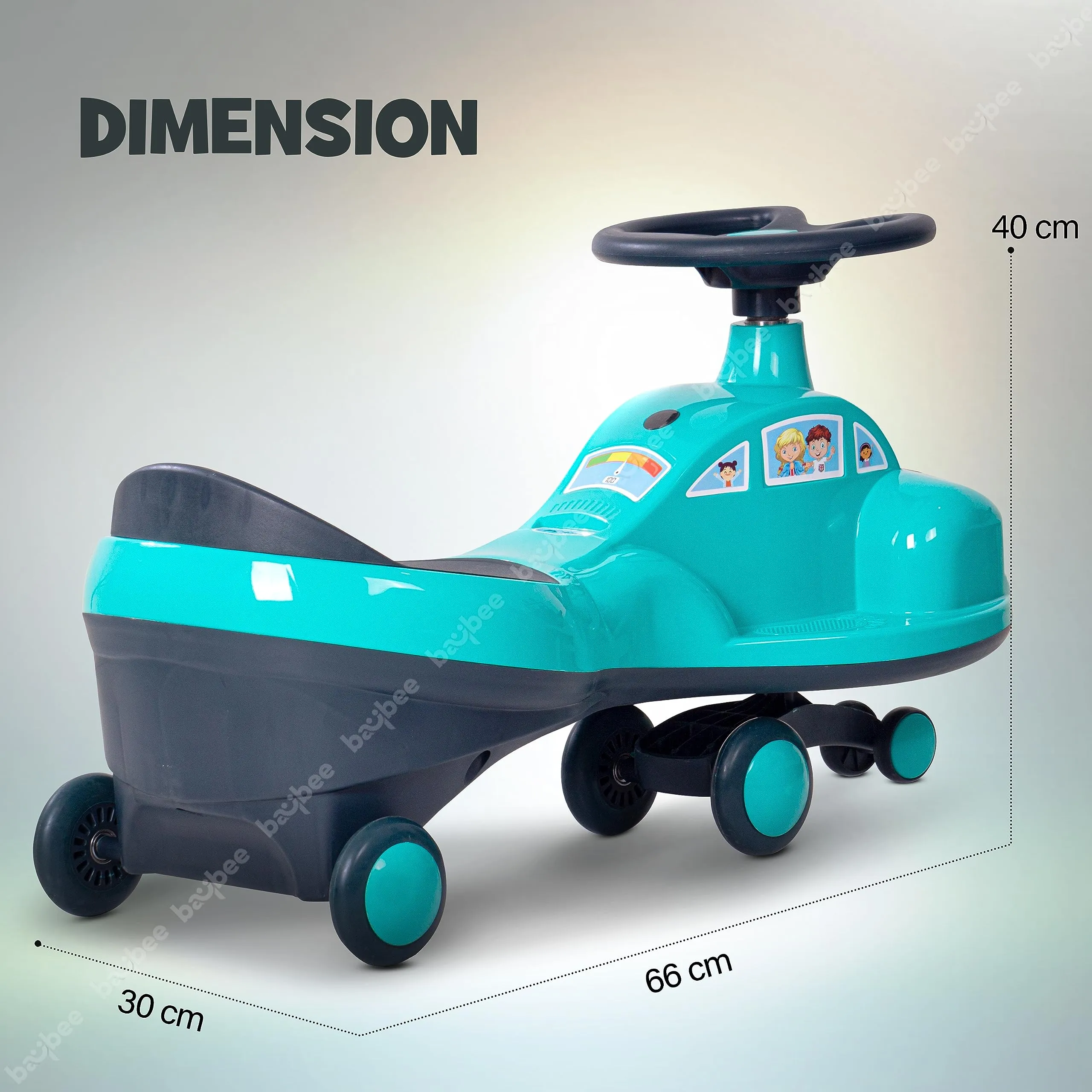 Flare Magic Swing Cars for Kids with PP Wheels