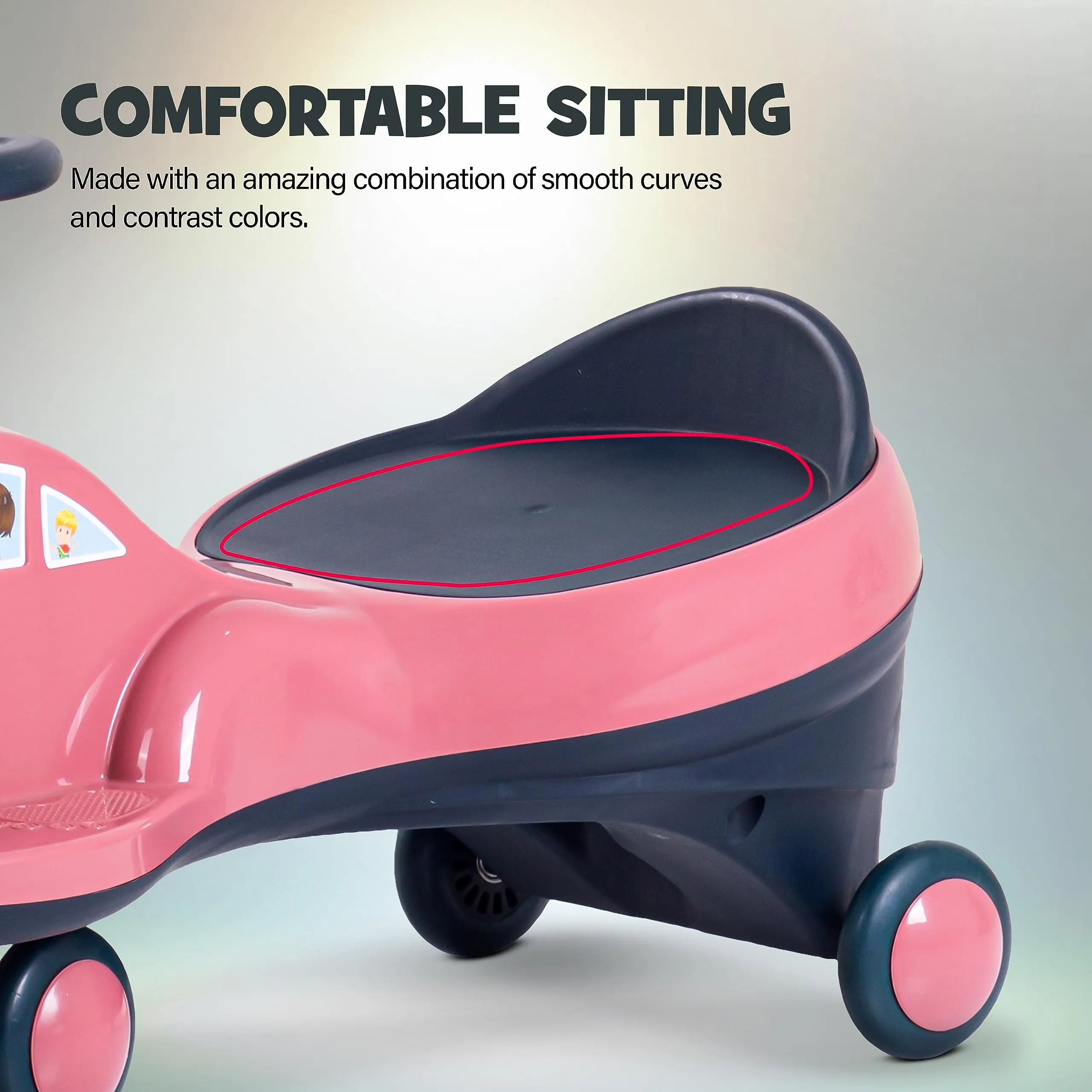 Flare Magic Swing Cars for Kids with PP Wheels