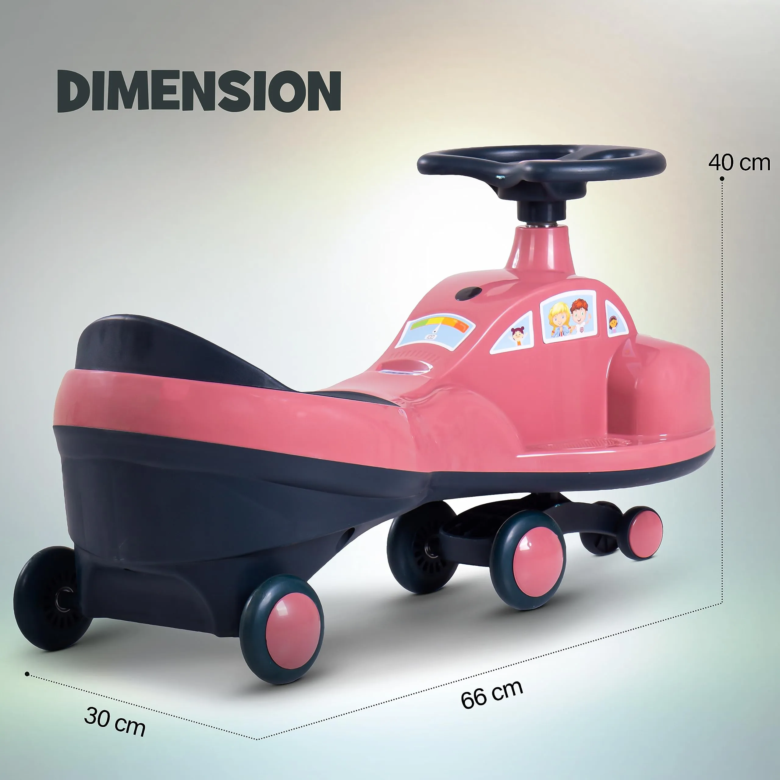 Flare Magic Swing Cars for Kids with PP Wheels