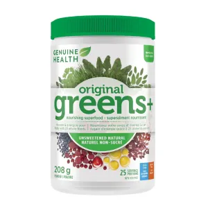 Genuine Health Greens  - Natural Unsweetened (208g)