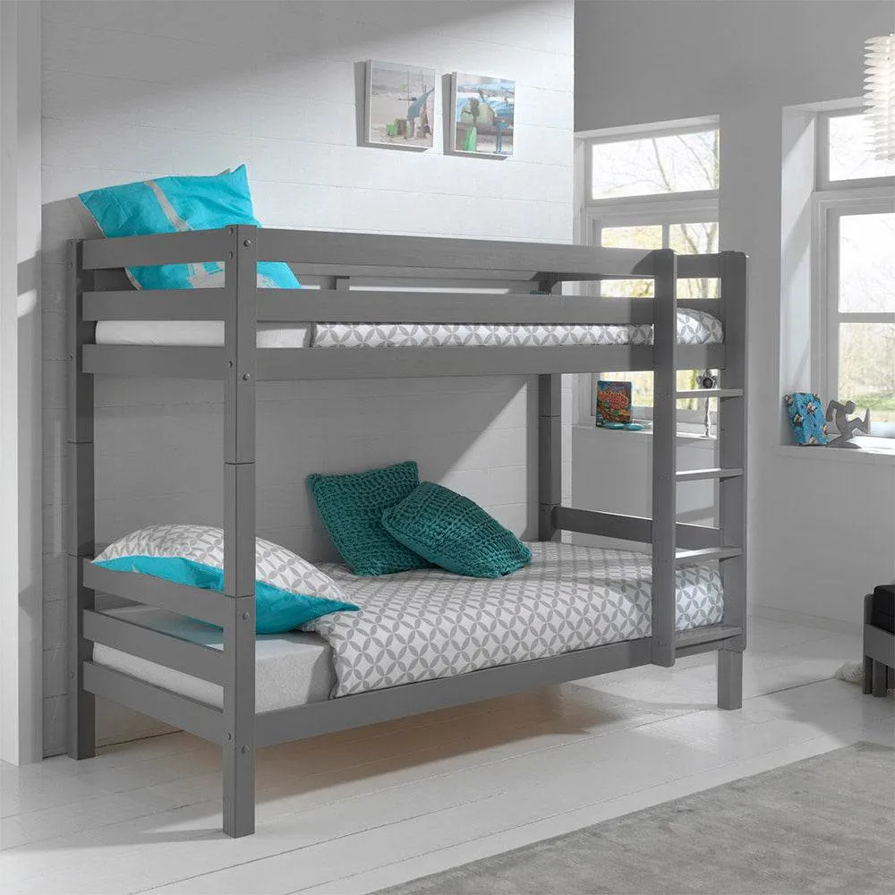 Grey Bunk Beds 160cm by Vipack Pino