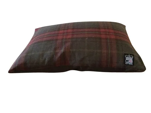 Handmade Country Check Cushion Dog Bed - Spare Cover