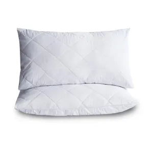 Hotel-Quality Hollow Fibre Quilted Pillows – 1 Pair for Ultimate Comfort