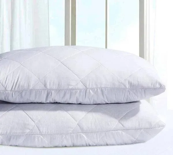 Hotel-Quality Hollow Fibre Quilted Pillows – 1 Pair for Ultimate Comfort