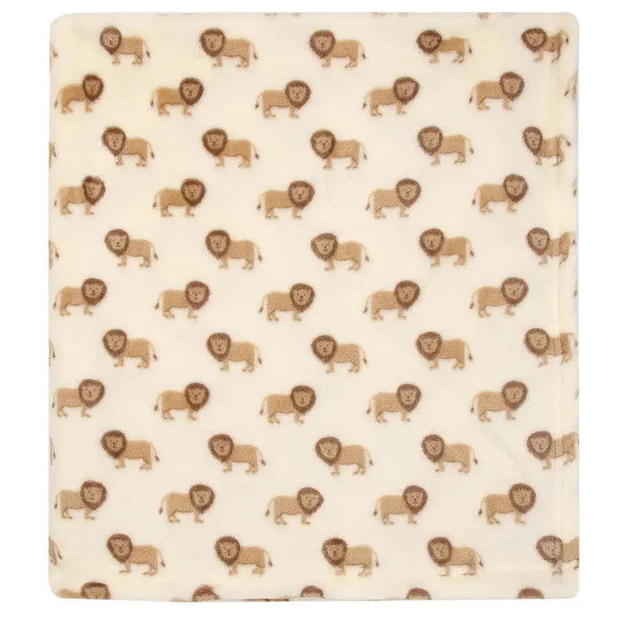 Hudson Baby Blanket 2pc And Security Blanket - Lion
