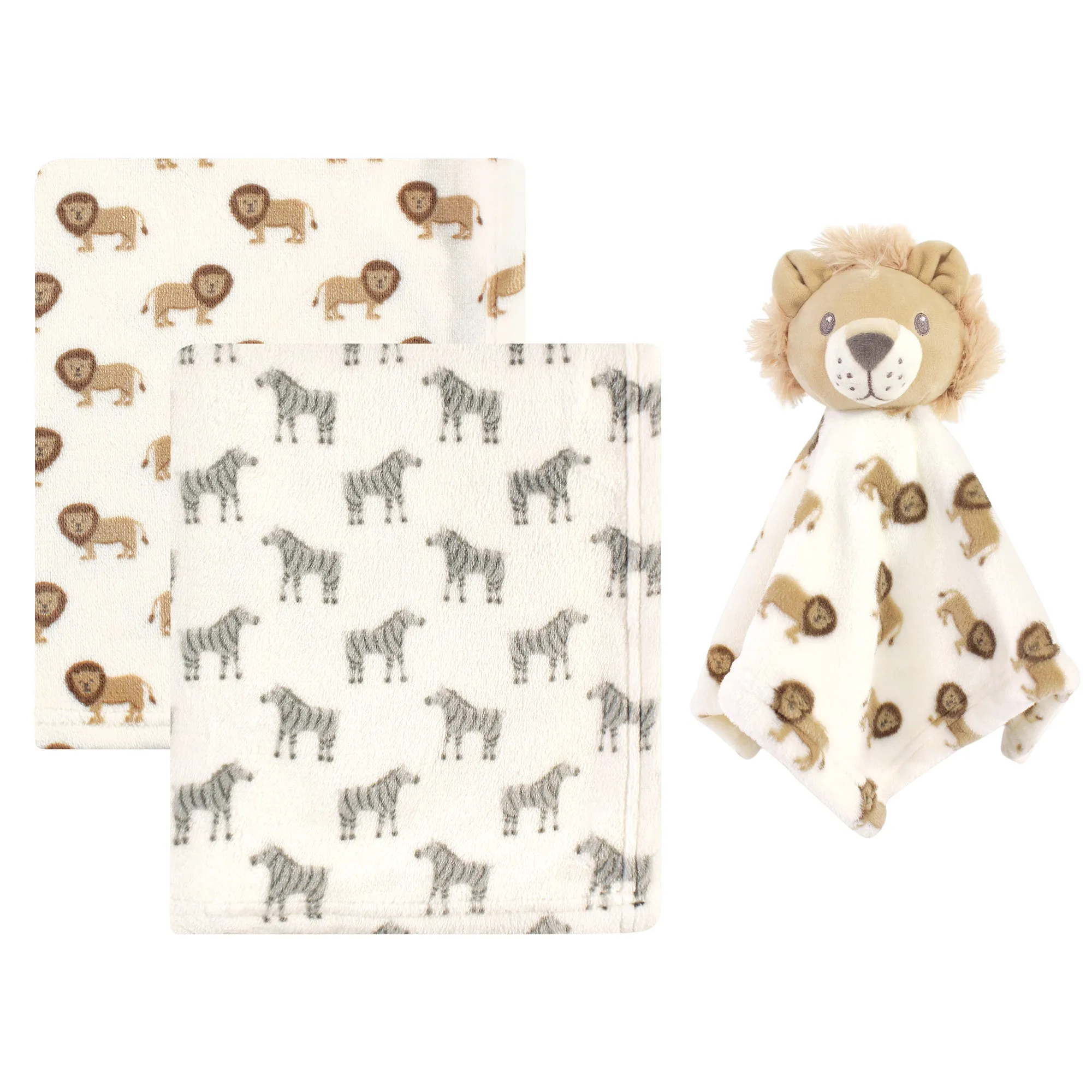 Hudson Baby Plush Blanket with Security Blanket, Unisex Lion