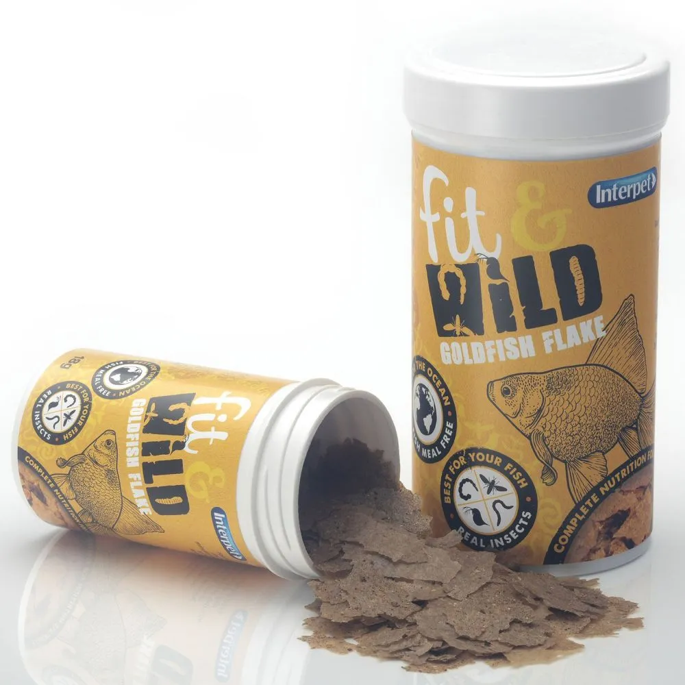 Interpet 45g Fit & Wild Goldfish Flake Fish Food