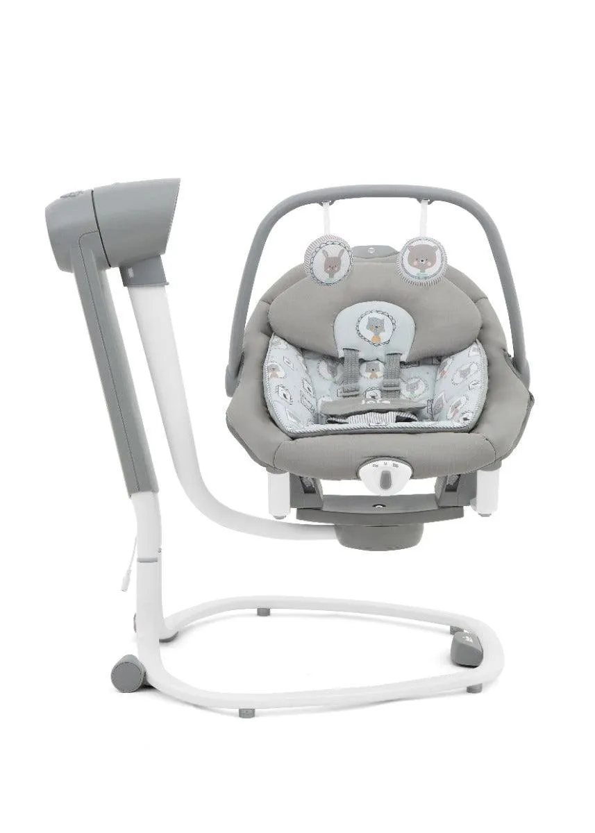 Joie Serina 2 in1 Electric Swing Portrait - Rocker and Bouncer with Three Position Recline for Toddler Ages 0-1 Years