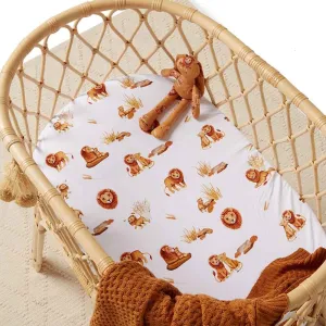 Lion Organic Bassinet Sheet / Change Pad Cover