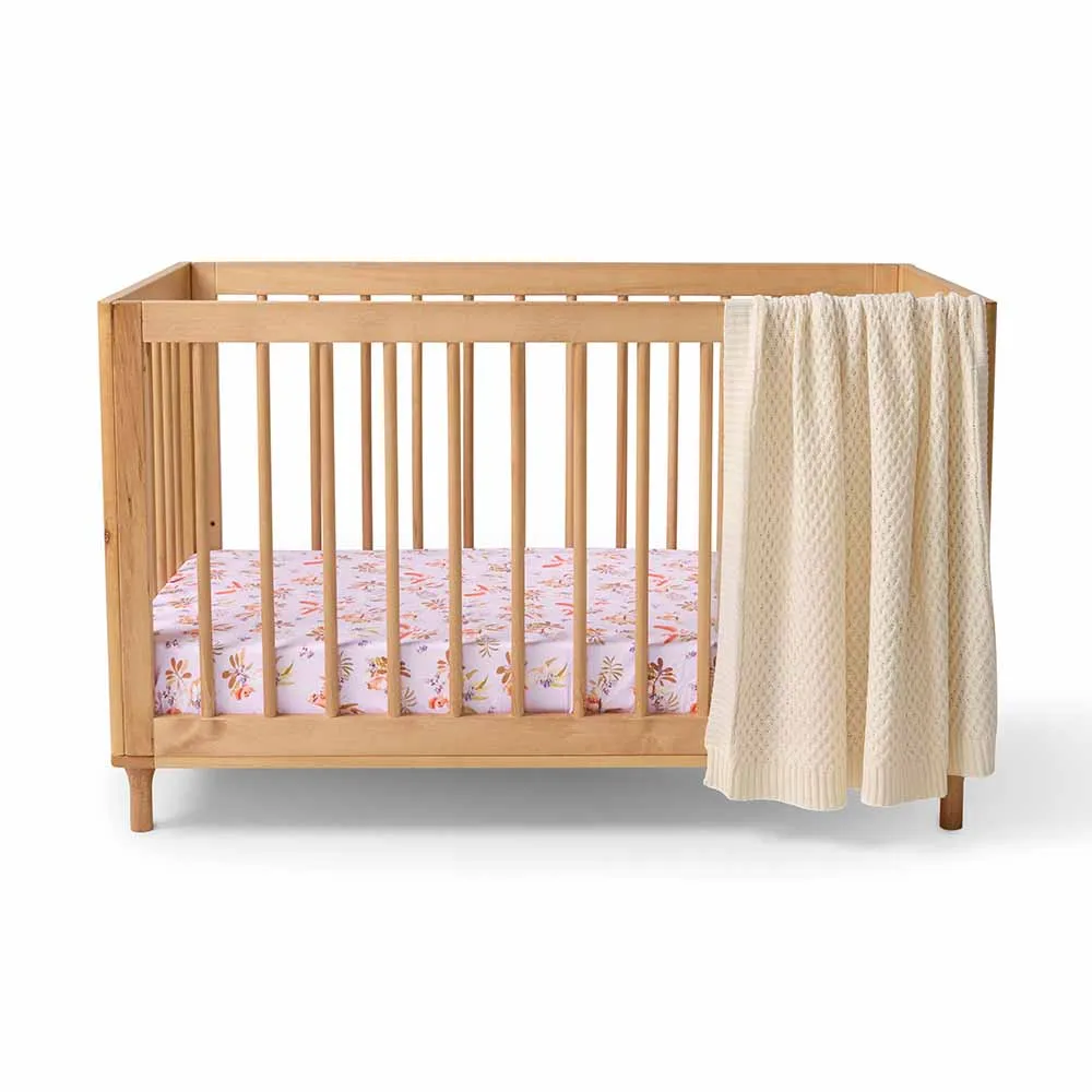 Major Mitchell Organic Fitted Cot Sheet