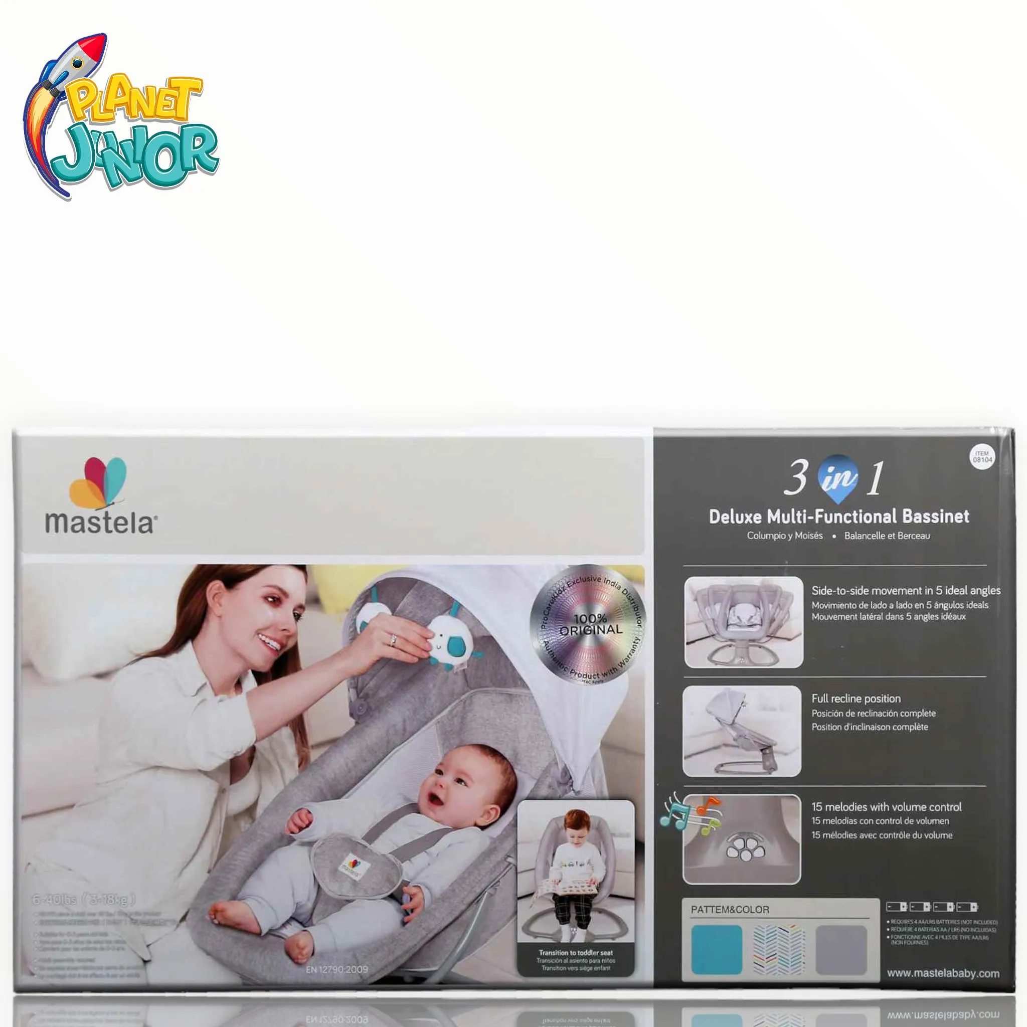 Mastela 3 in 1 Deluxe Bassinet
