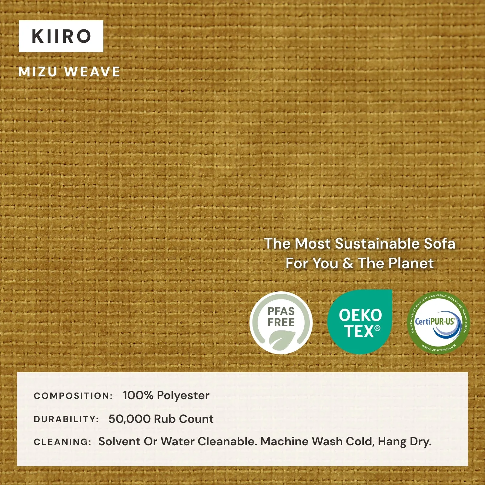 Modular Washable 7-Seater U-Sectional in Kiiro | Deluxe  Seat | Cloud Pillow