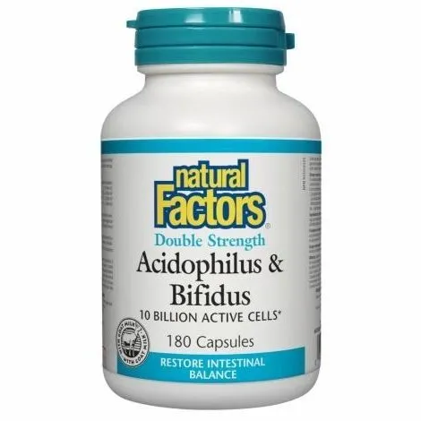 Natural factors - acidophilus & bifidus | 5 billion active cellss | 10 billion active cellss