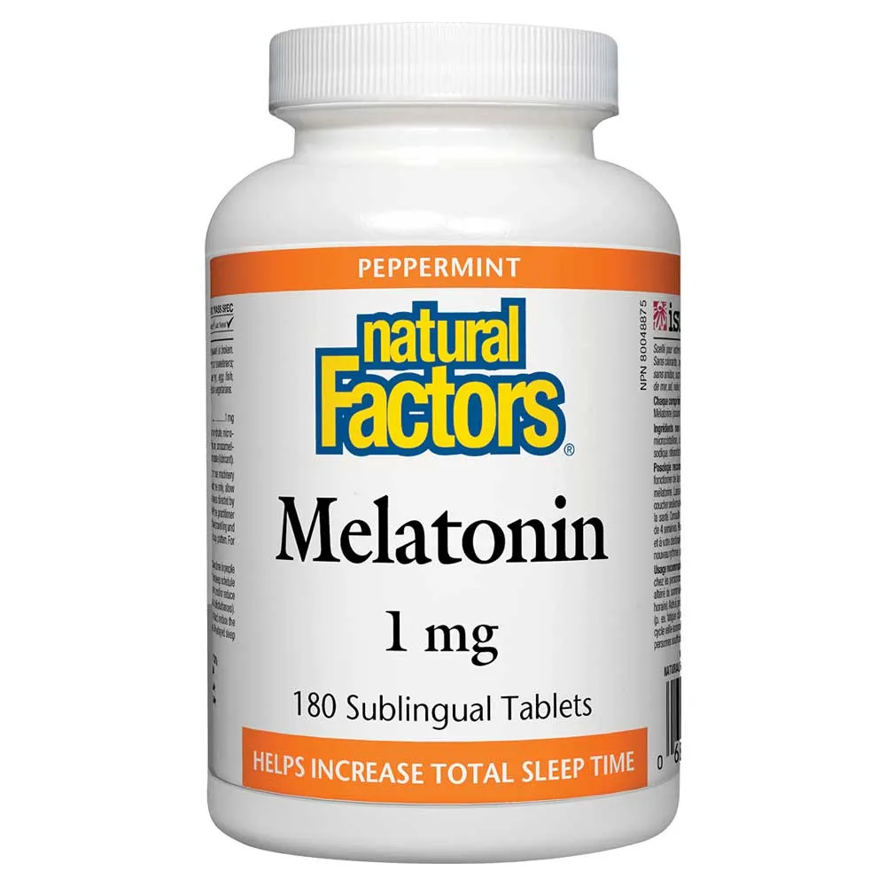 Natural Factors Melatonin 1mg (180 Subl. Tabs)