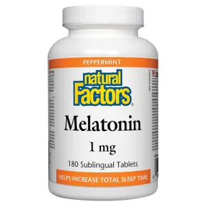 Natural Factors Melatonin 1mg (180 Subl. Tabs)
