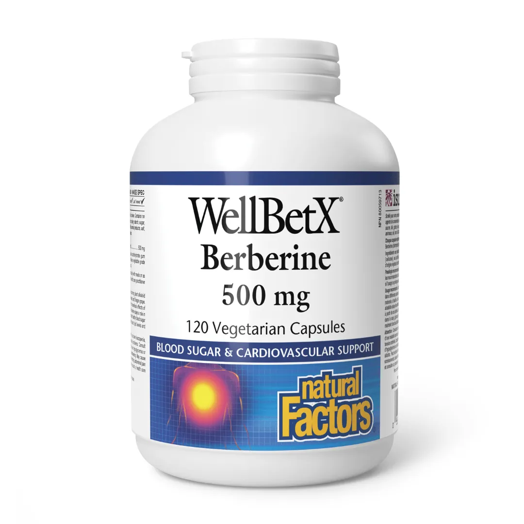 Natural Factors WellBetX Berberine (500mg) (120 VCaps)