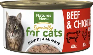 Nature's Menu | Cat Wet Food | Beef & Chicken Tin - 85g