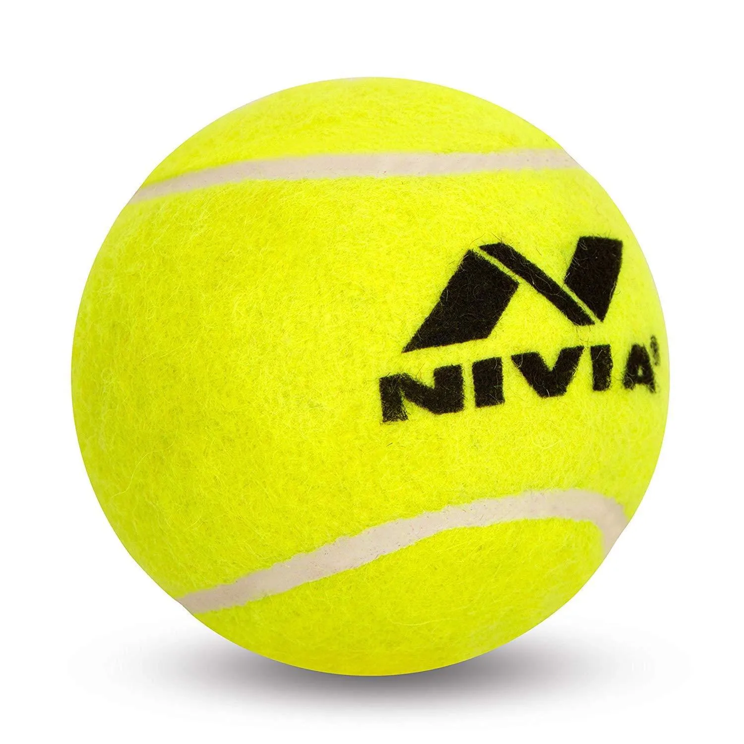 Nivia Green Heavy Weight Rubber Tennis Cricket Ball, Pack of 12 (Yellow)